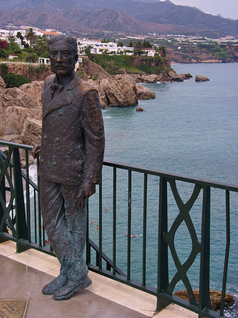 [060713-173] Statue von König Alphonso XII auf dem Balcón de Europa